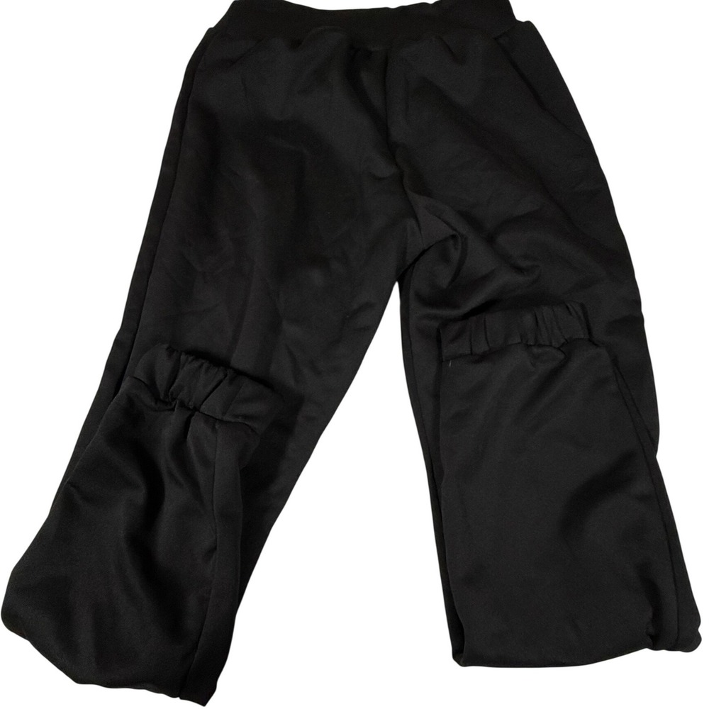 Weissman 14323 Dancewear Jogger Pants Adult Medium Black Elastic Cuffs